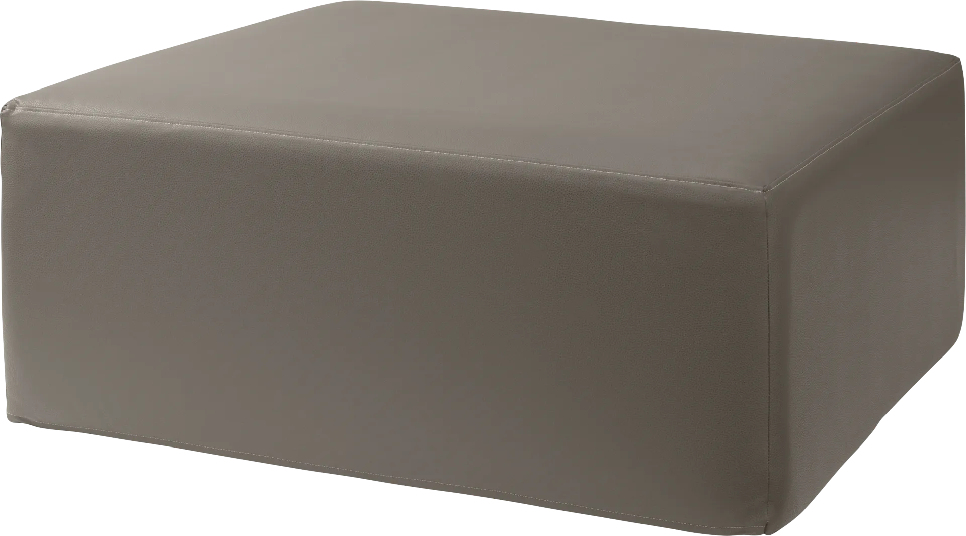 Lesusa I Gray Ottoman - Image 1