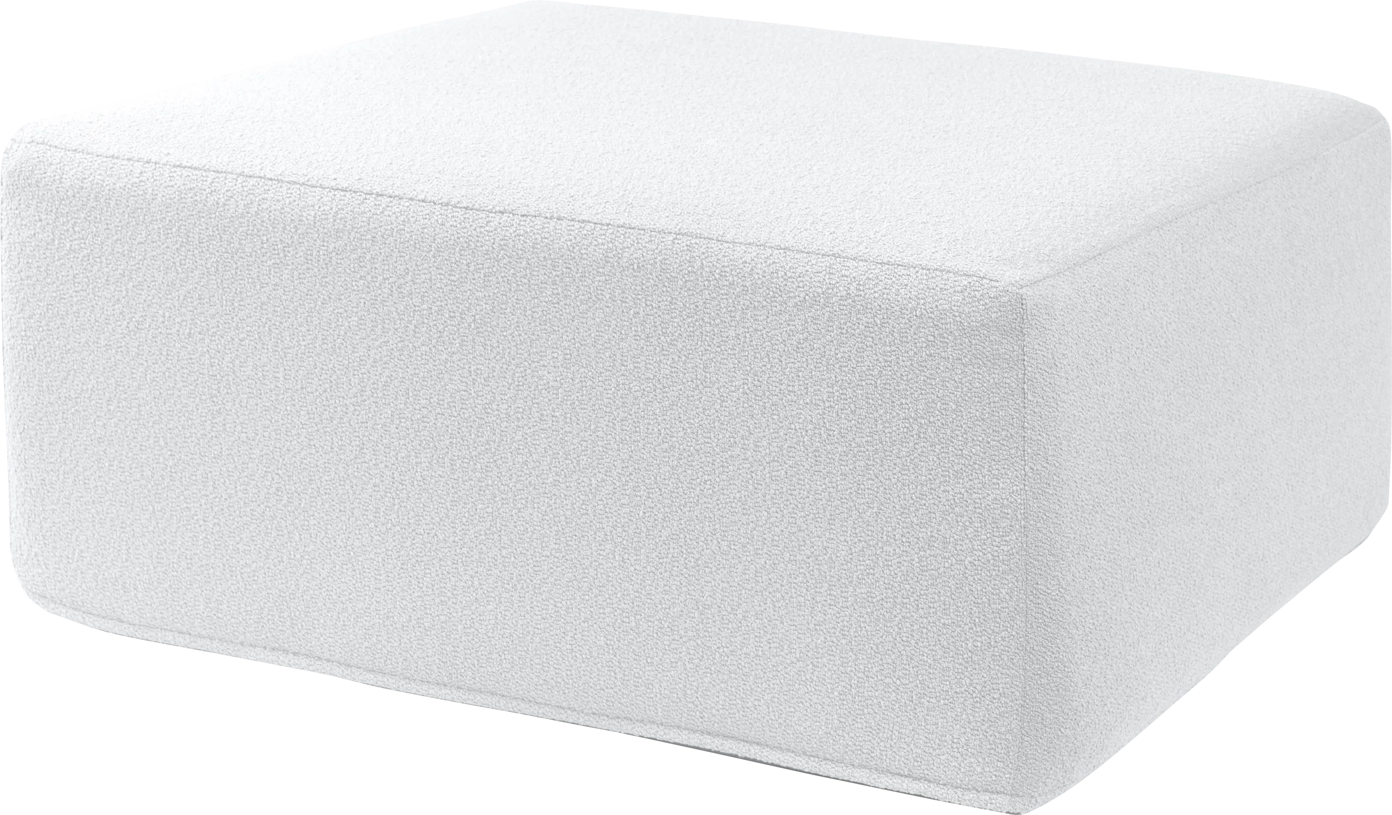 Lesusa II White Ottoman - Thumbnail - Image 1