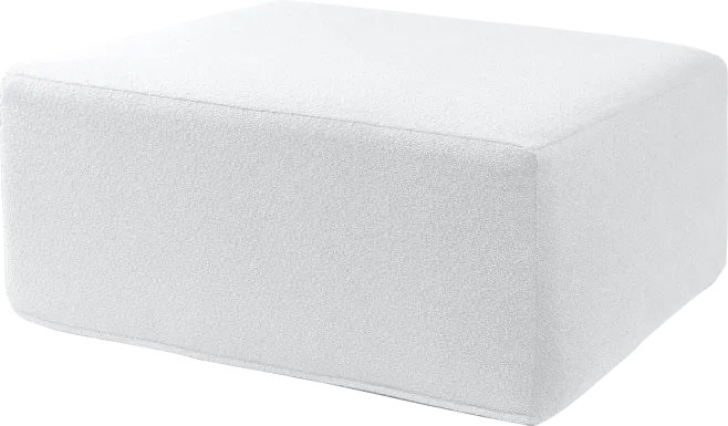 Lesusa II White Ottoman