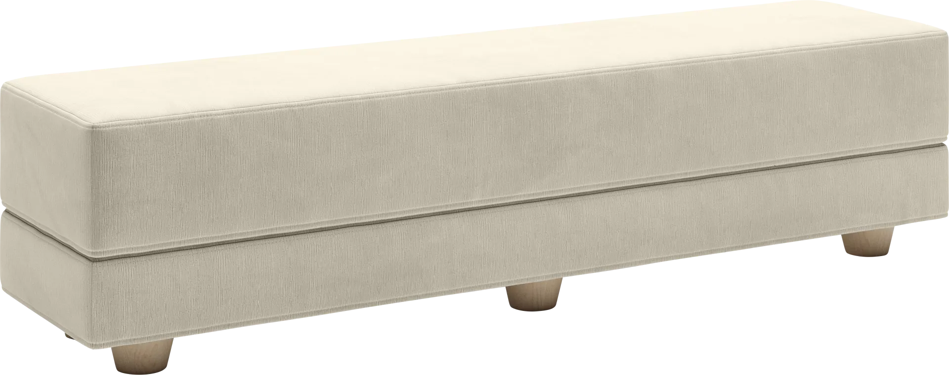 Casila Ivory Twin Bed Bench - Image 1