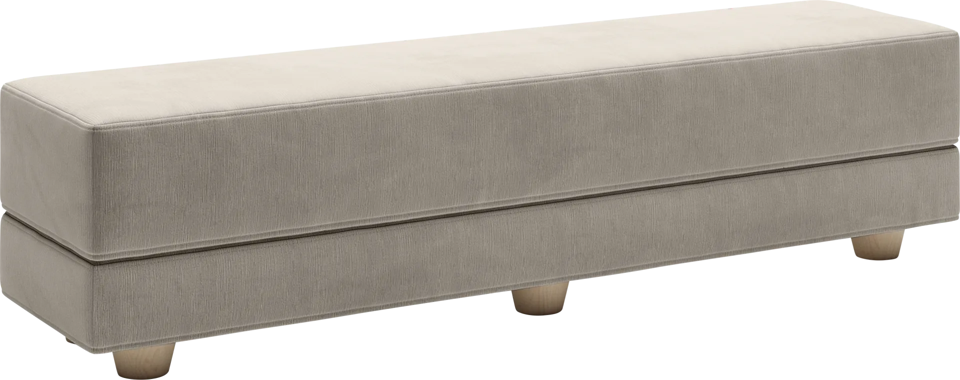 Casila Dark Gray Twin Bed Bench - Image 1