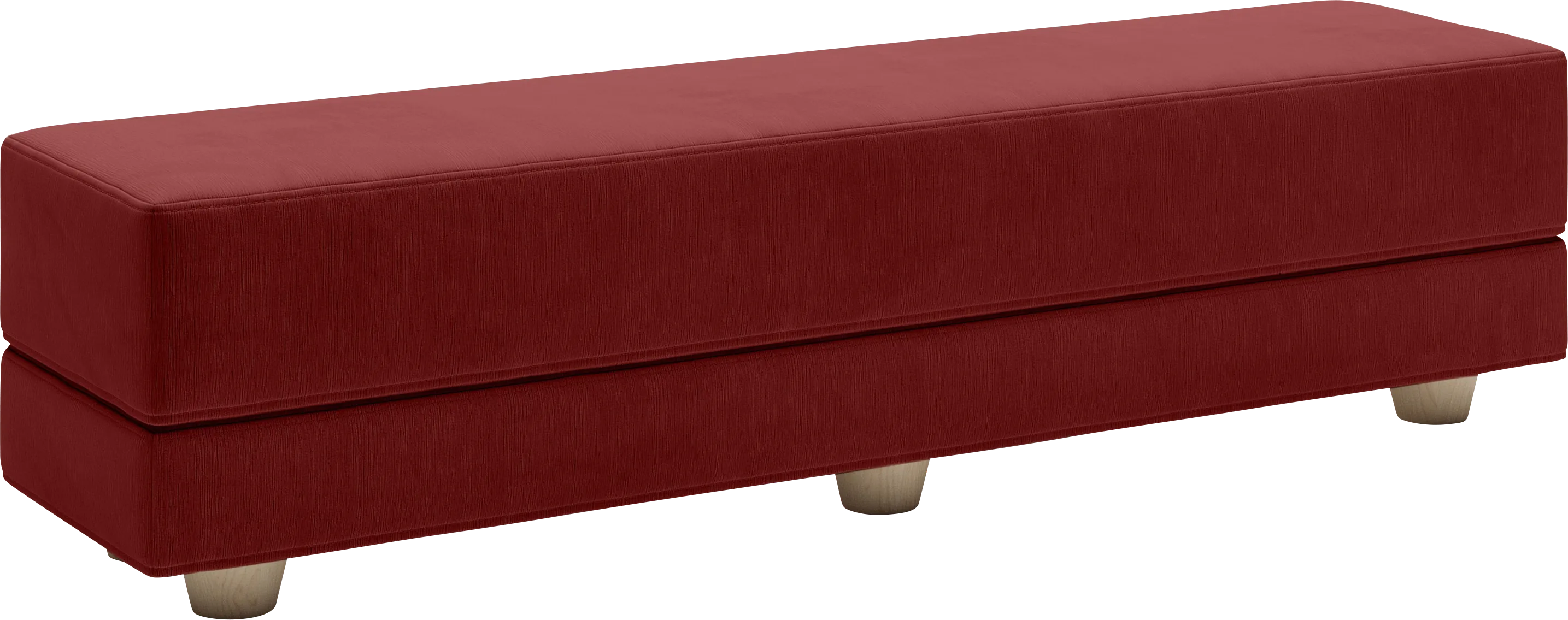 Casila Red Twin Bed Bench - Thumbnail - Image 1