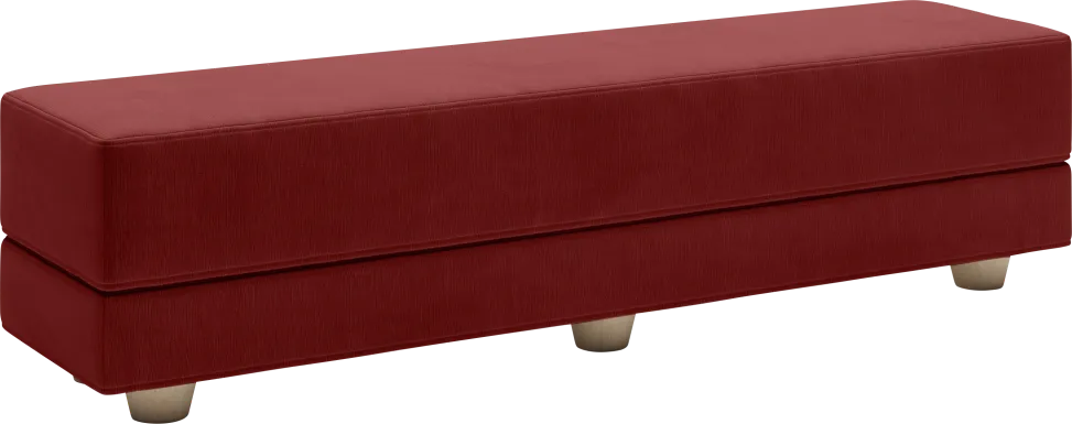 Casila Red Twin Bed Bench