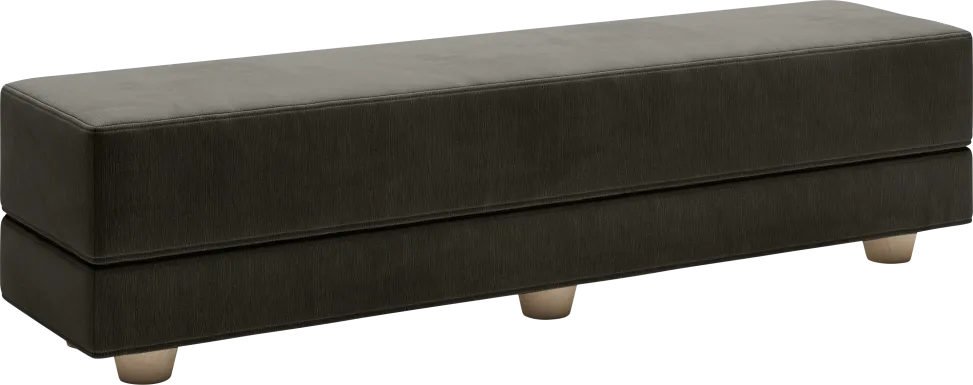 Casila Charcoal Twin Bed Bench