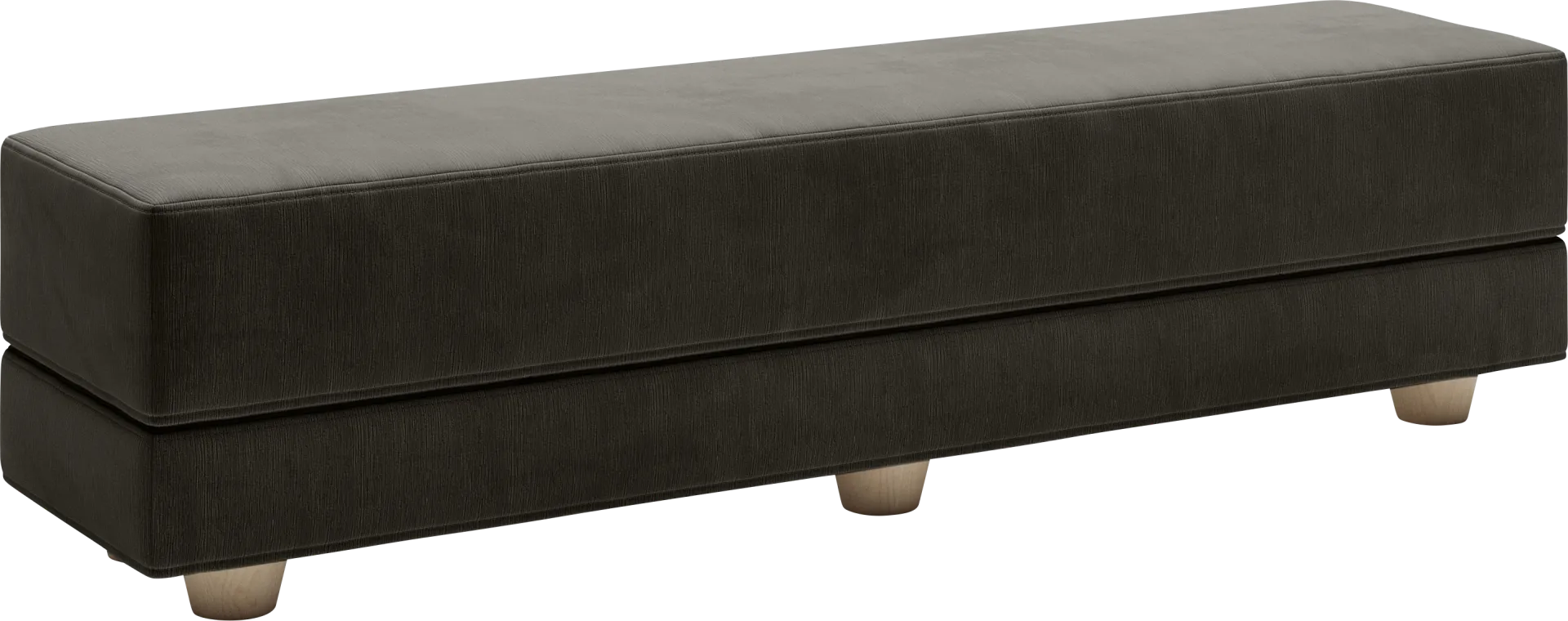 Casila Charcoal Twin Bed Bench - Image 1