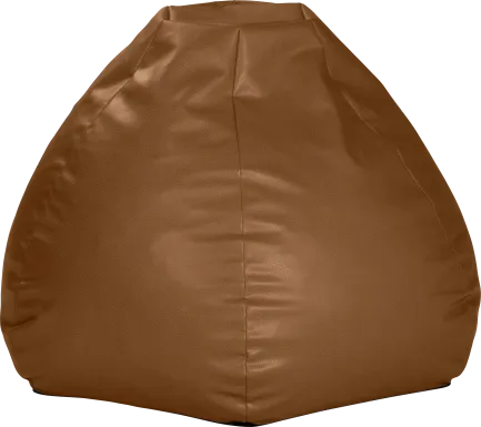 Prasia Walnut Bean Bag Chair