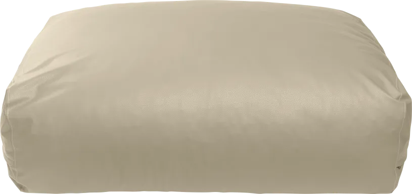 Prasia Beige Large Bean Bag Chair