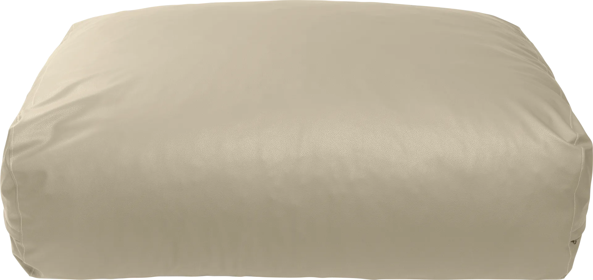 Prasia Beige Large Bean Bag Chair - Image 1