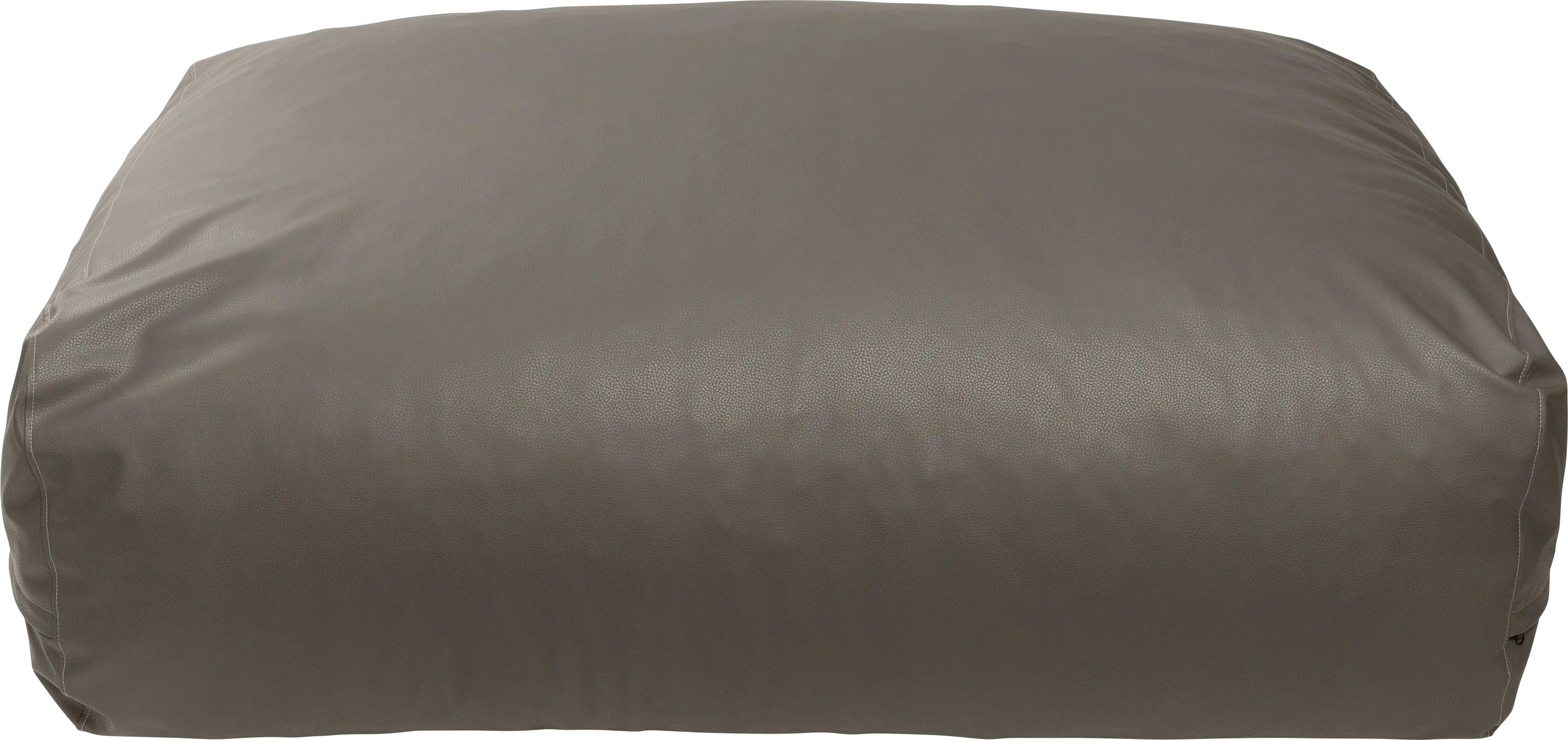 Prasia Gray Large Bean Bag Chair - Thumbnail - Image 1