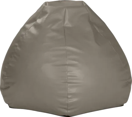 Prasia Gray Bean Bag Chair