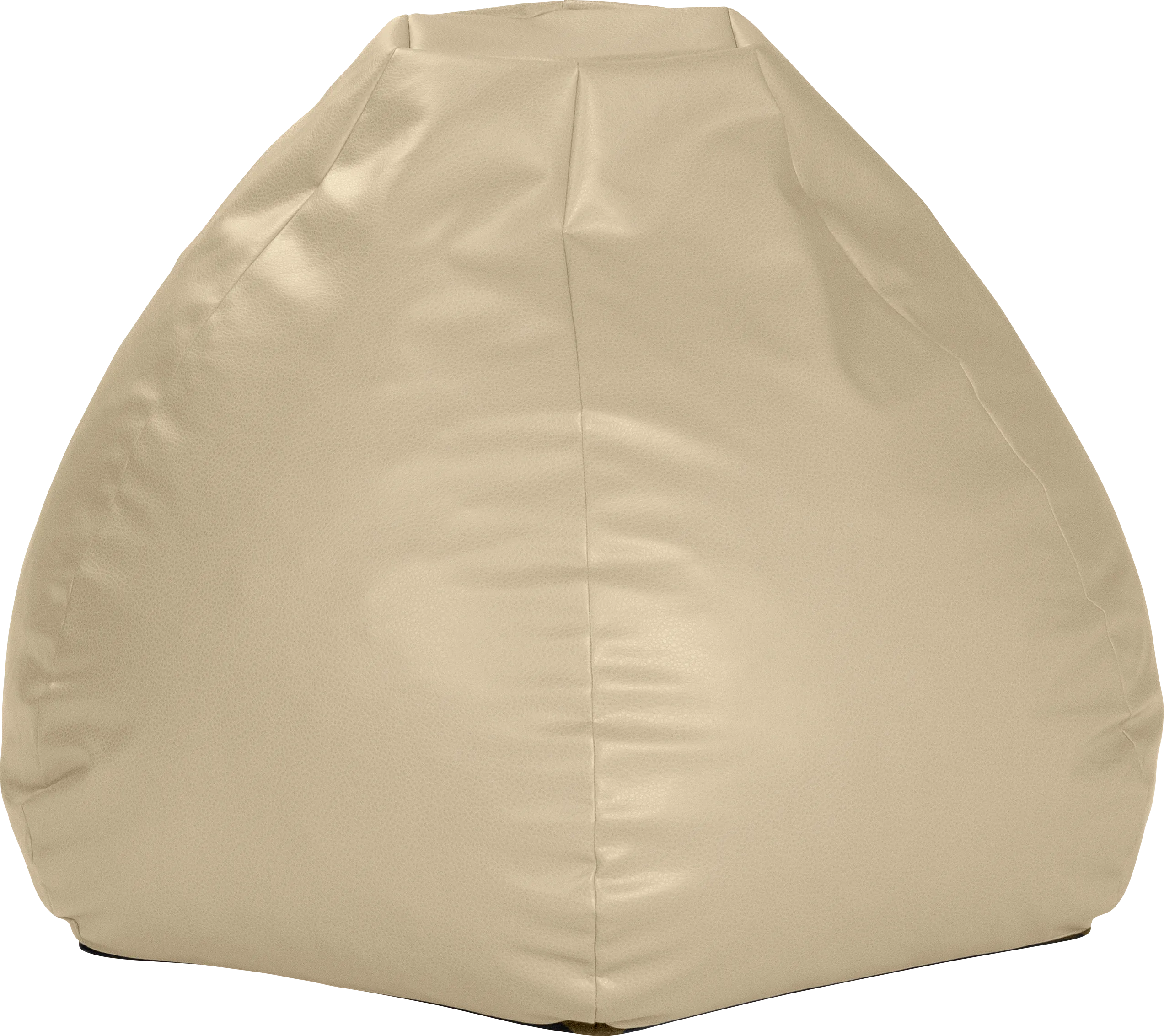 Prasia Beige Bean Bag Chair - Thumbnail - Image 1