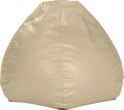 Prasia Beige Bean Bag Chair