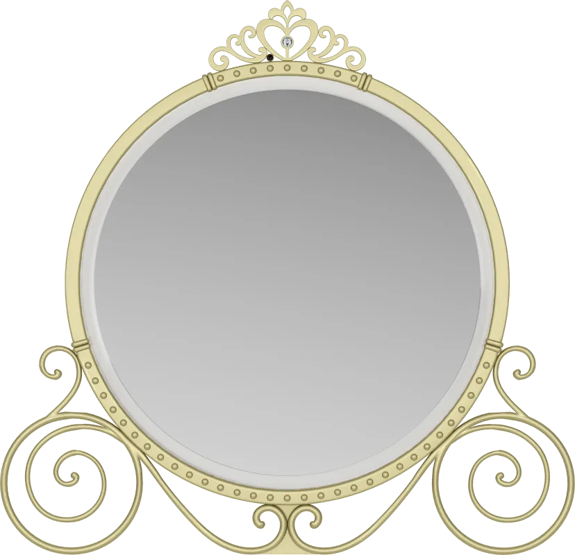 Disney Princess Royal Gold Carriage Mirror