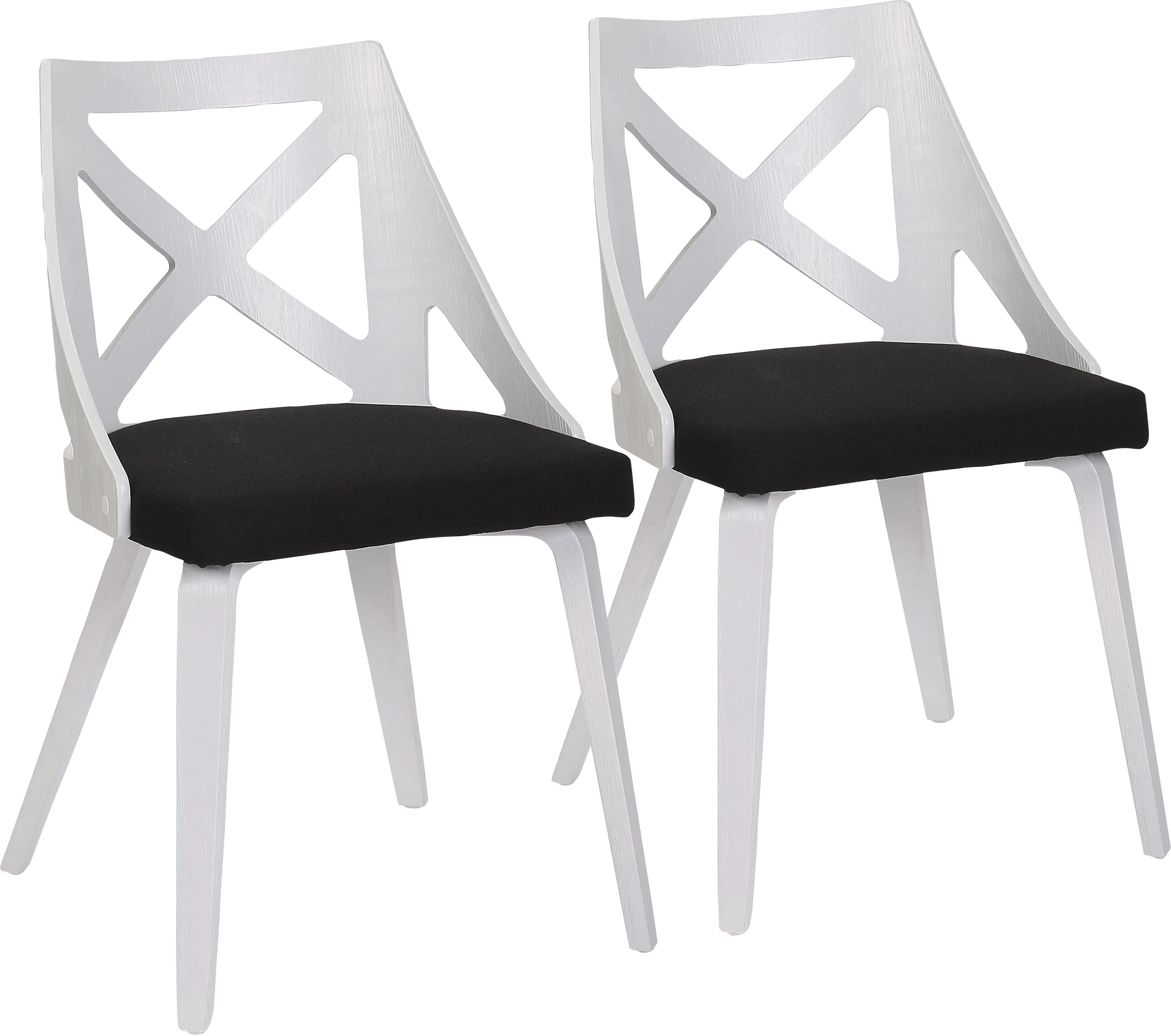 Lauber I Black Side Chair Set of 2 - Thumbnail - Image 1