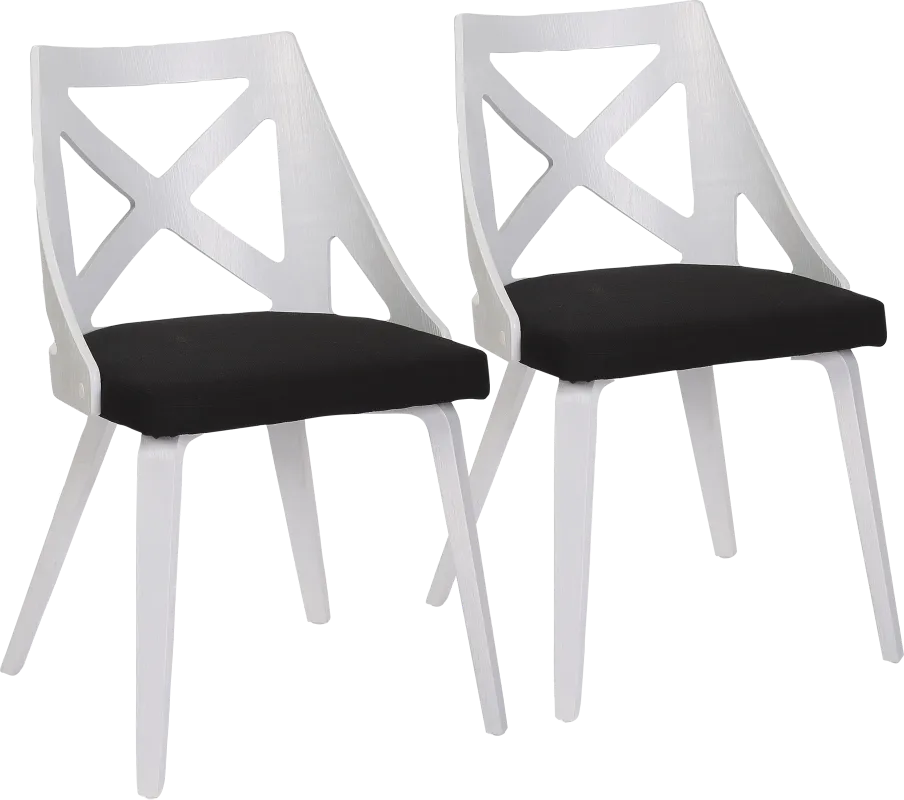 Lauber I Black Side Chair Set of 2