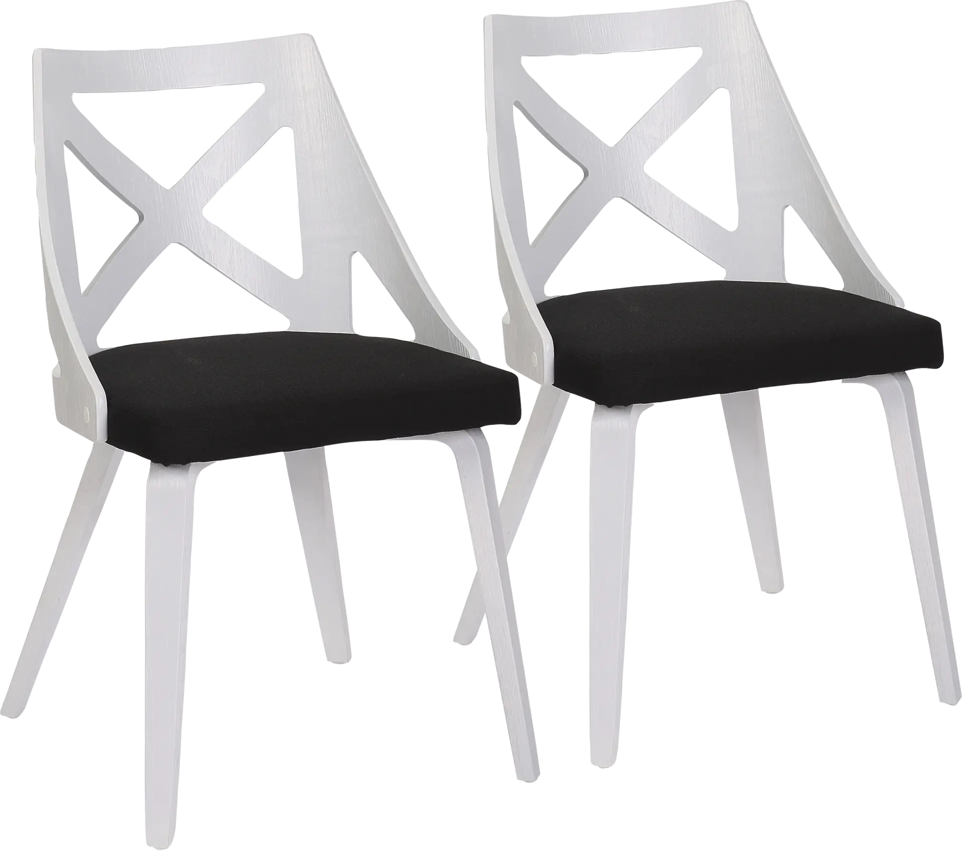 Lauber I Black Side Chair Set of 2