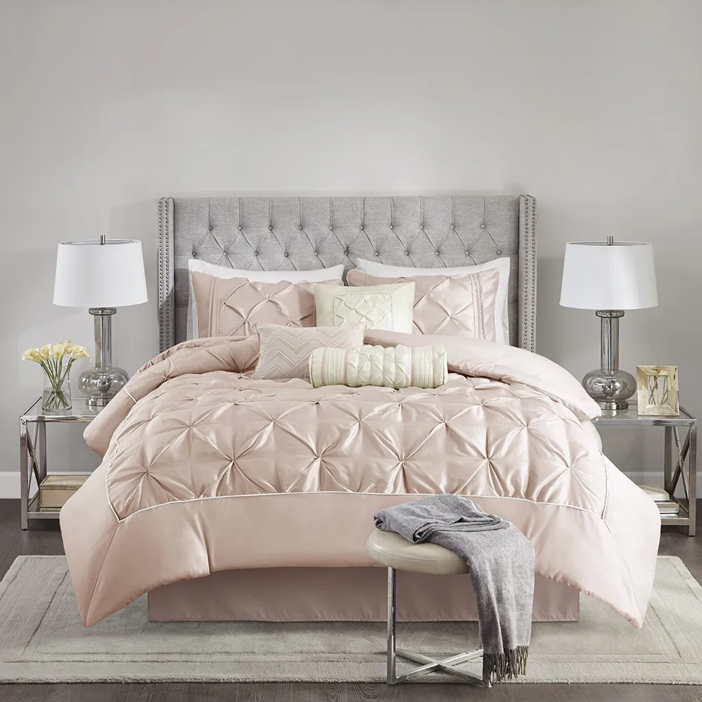 Bradish Blush 7 Pc Full Comforter Set - Thumbnail - Image 2