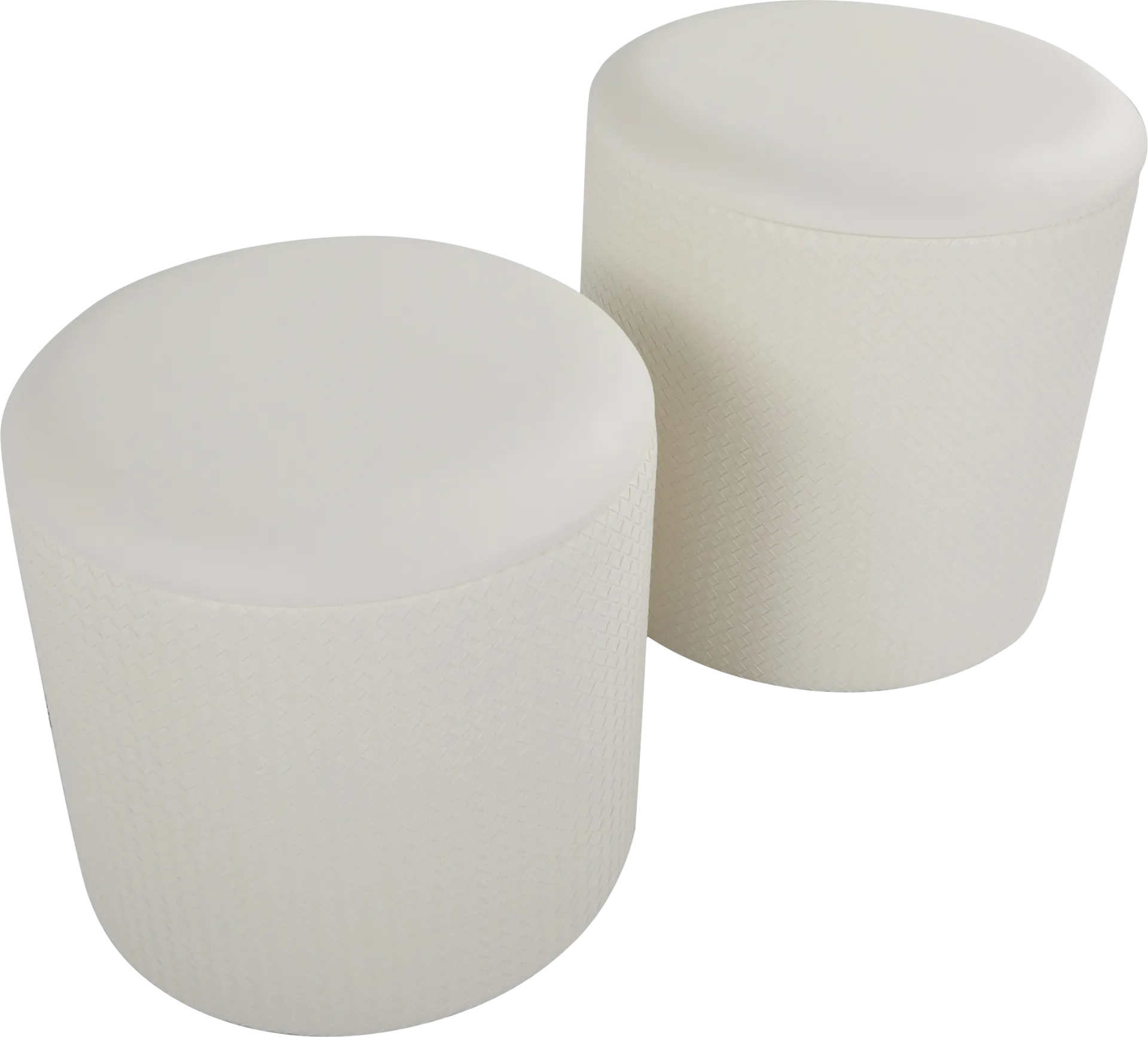 Clarinth Cream Ottoman, Set of 2 - Image 1