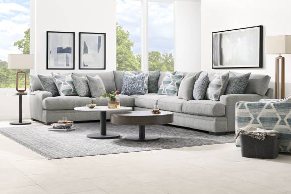 Bedford Park Gray 4 Pc Sectional