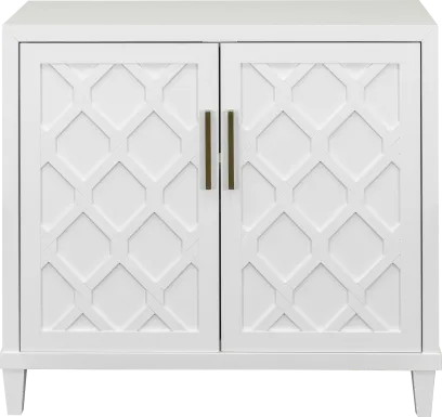 Villa Sonoma White Accent Cabinet