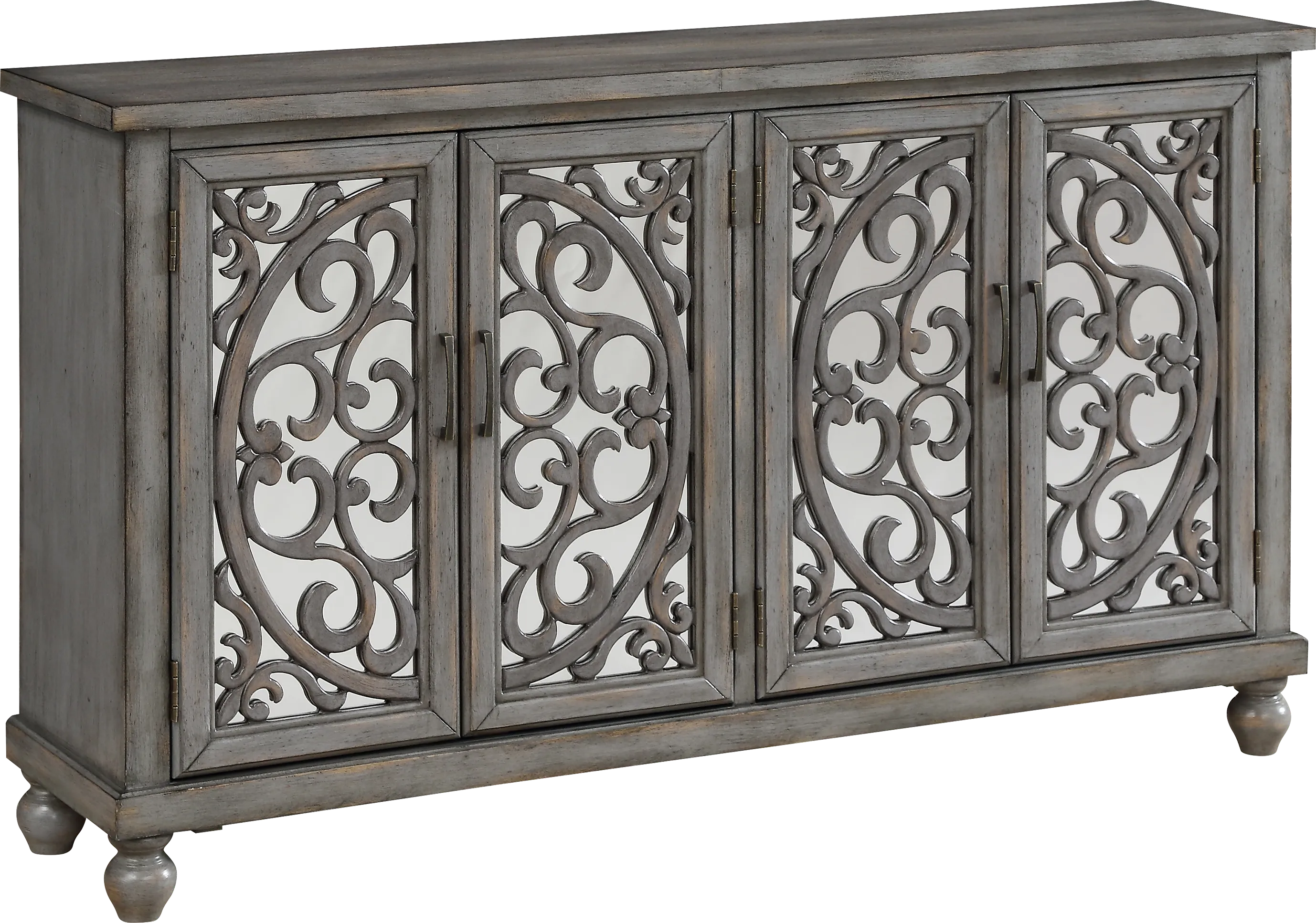 Stirton Gray Credenza - Image 1