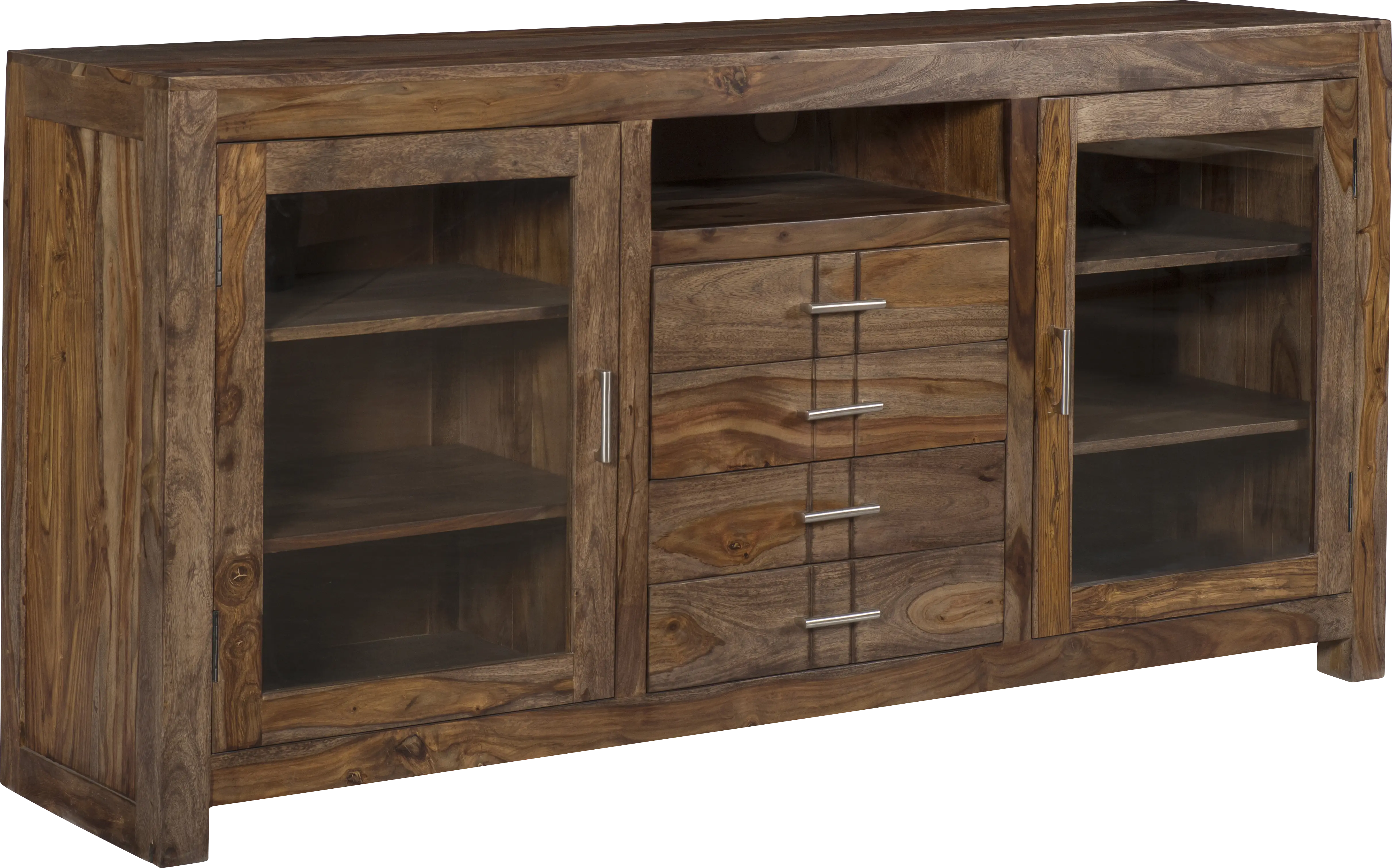 Lishwood Brown 67 in. Console - Thumbnail - Image 1