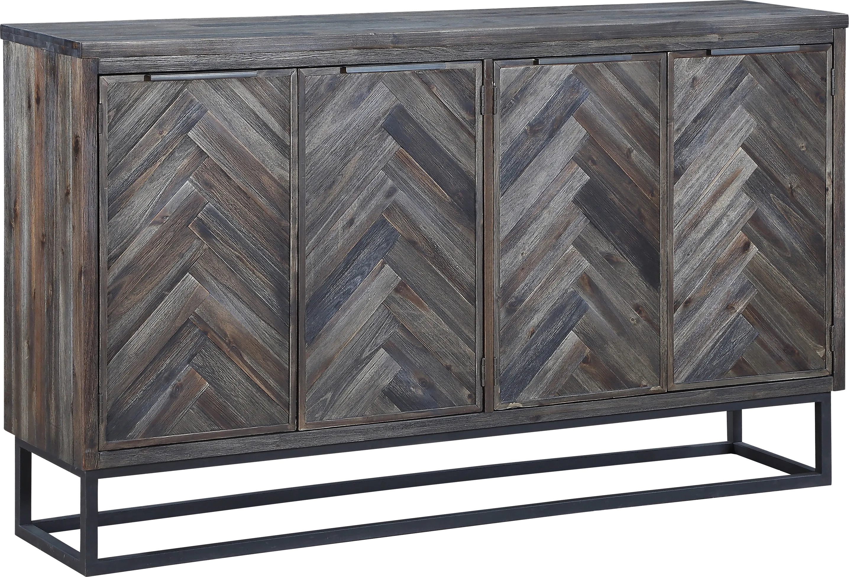 Torbay Brown Four Door Credenza - Image 1