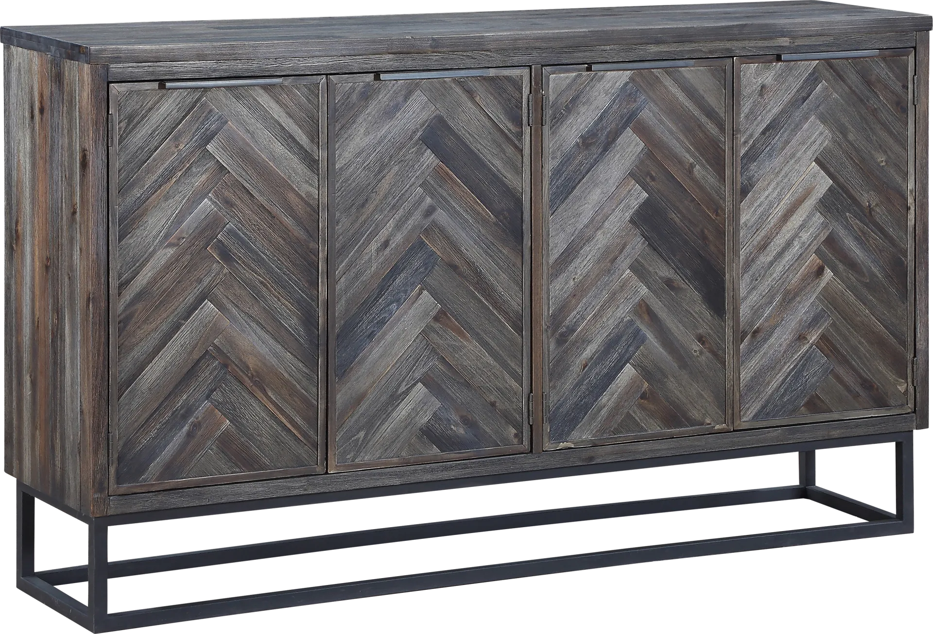 Torbay Brown Four Door Credenza - Image 1