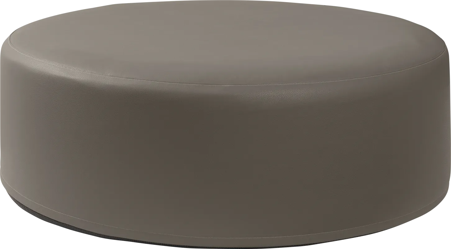 Bevina I Gray Large Ottoman