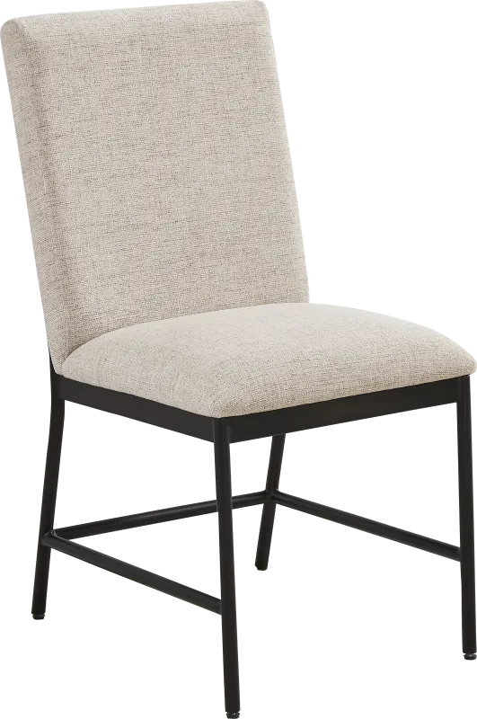 Grand Falls Cream Upholstered Side Chair