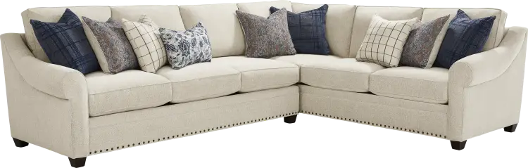 2 pc sleeper sectional w/raf sofa