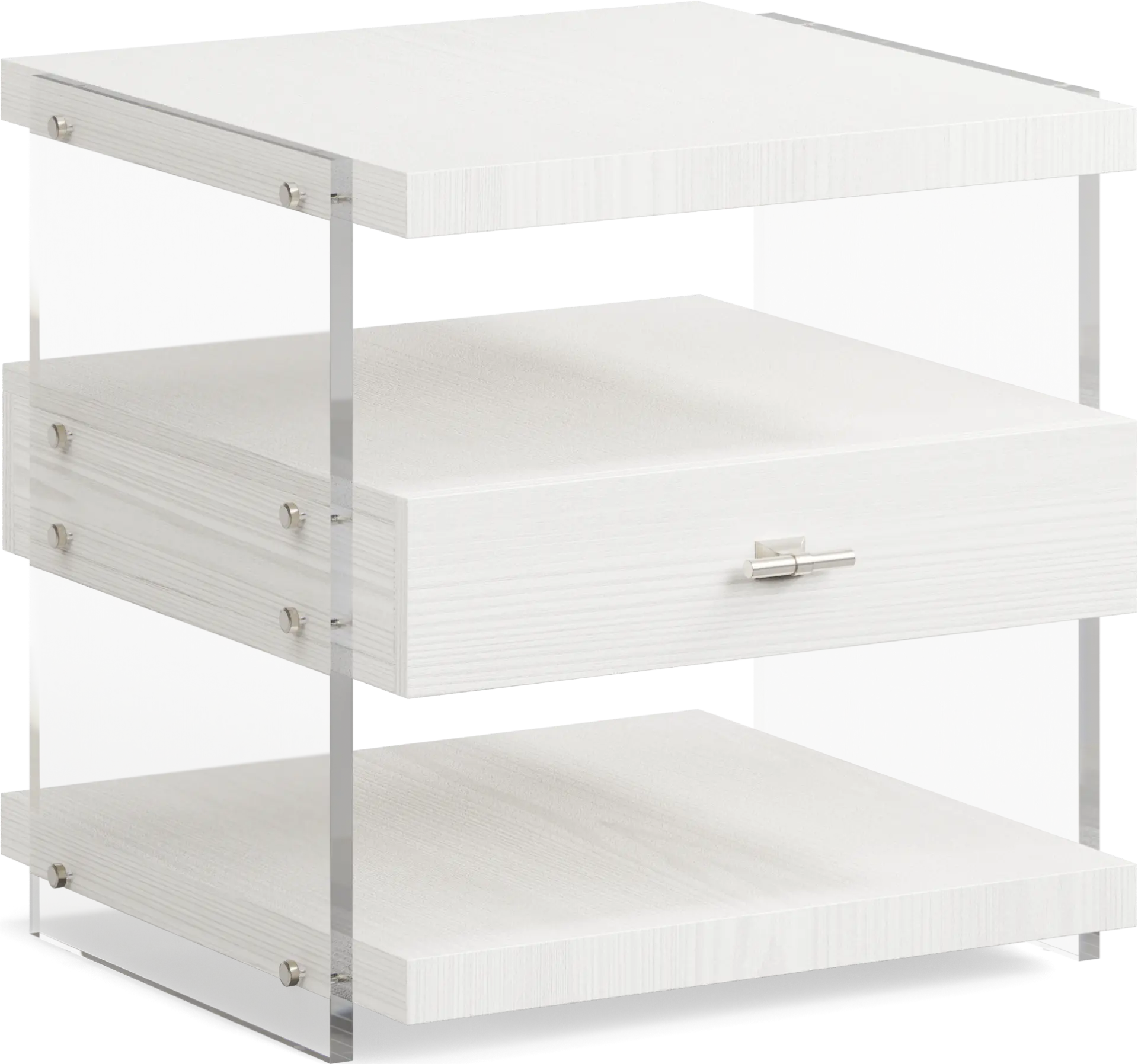 Aruba White End Table