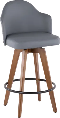 Abinger Gray Swivel Counter Height Stool