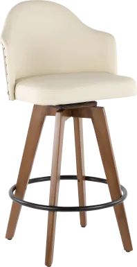 Abinger Cream Swivel Counter Height Stool