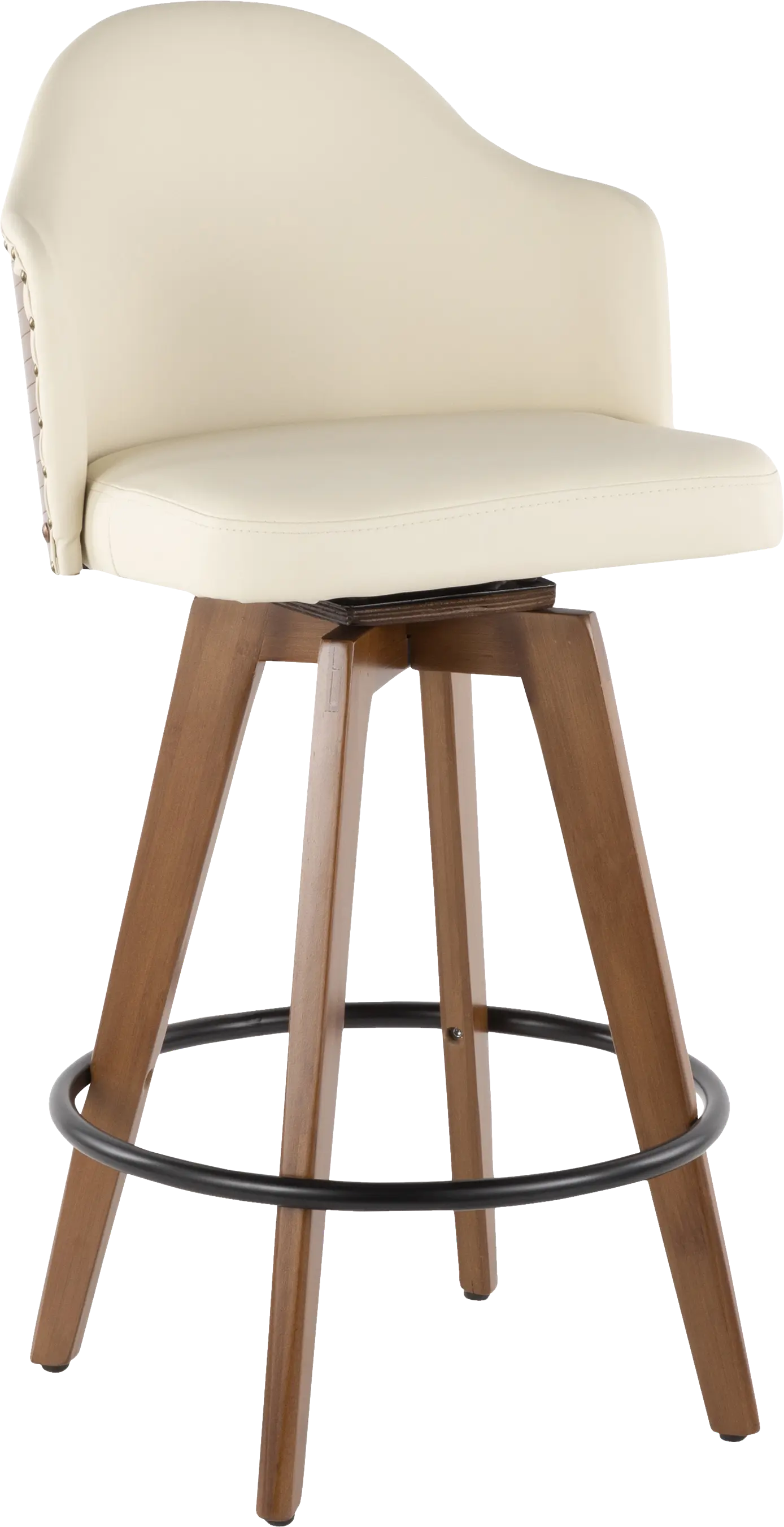 Abinger Cream Swivel Counter Height Stool