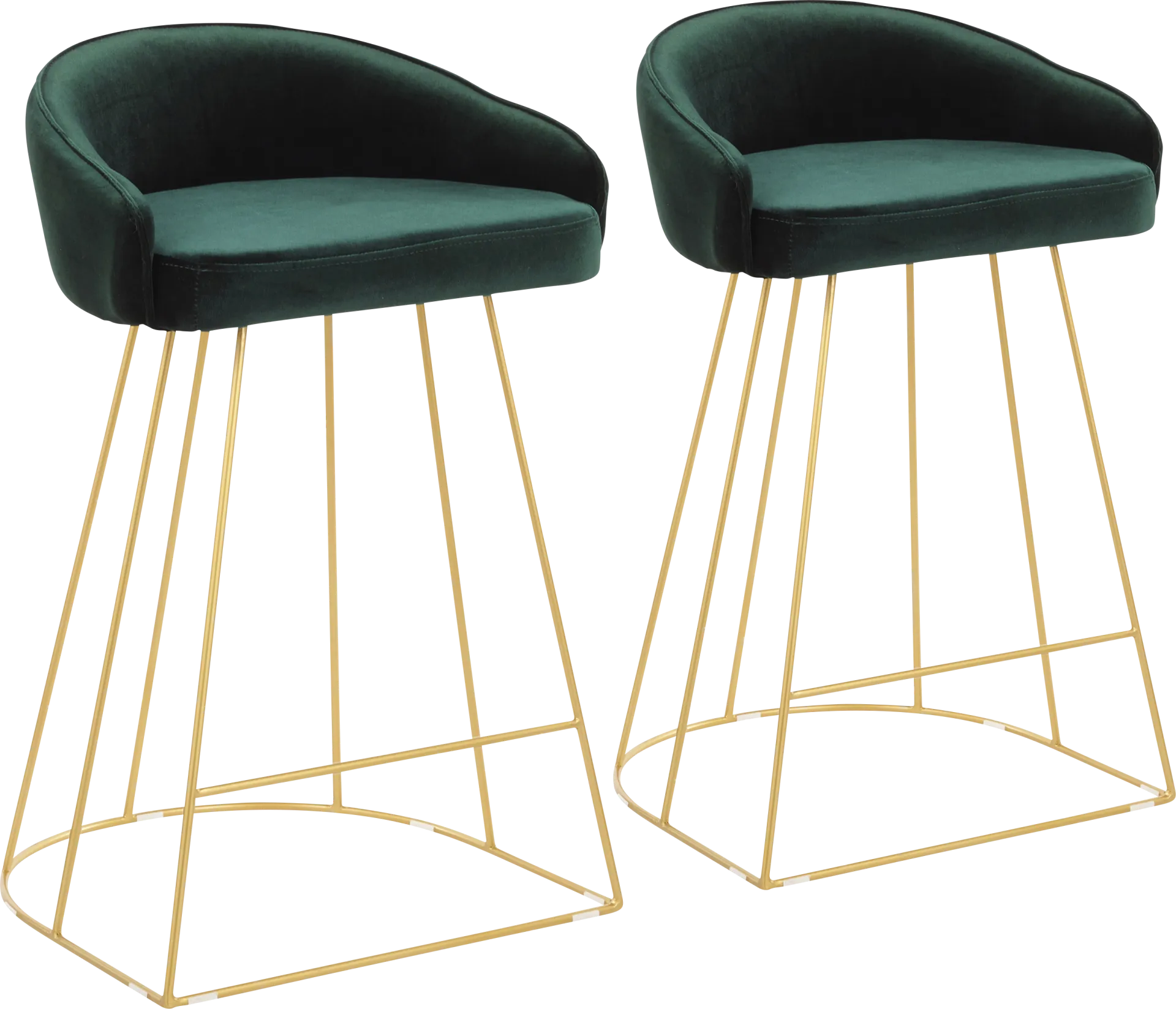 Filia Green Counter Height Stool, Set of 2 - Image 1