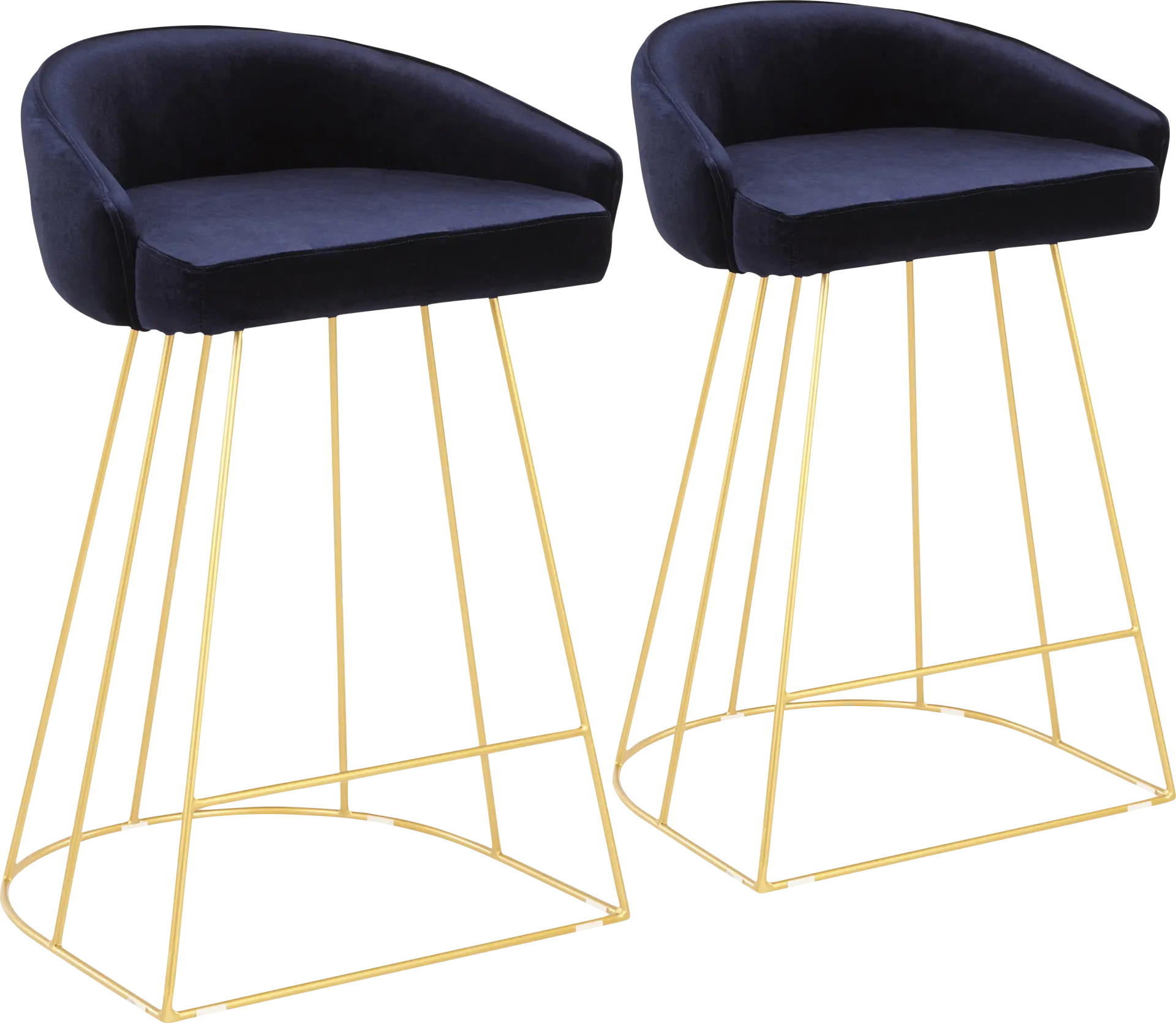 Filia Blue Counter Height Stool, Set of 2