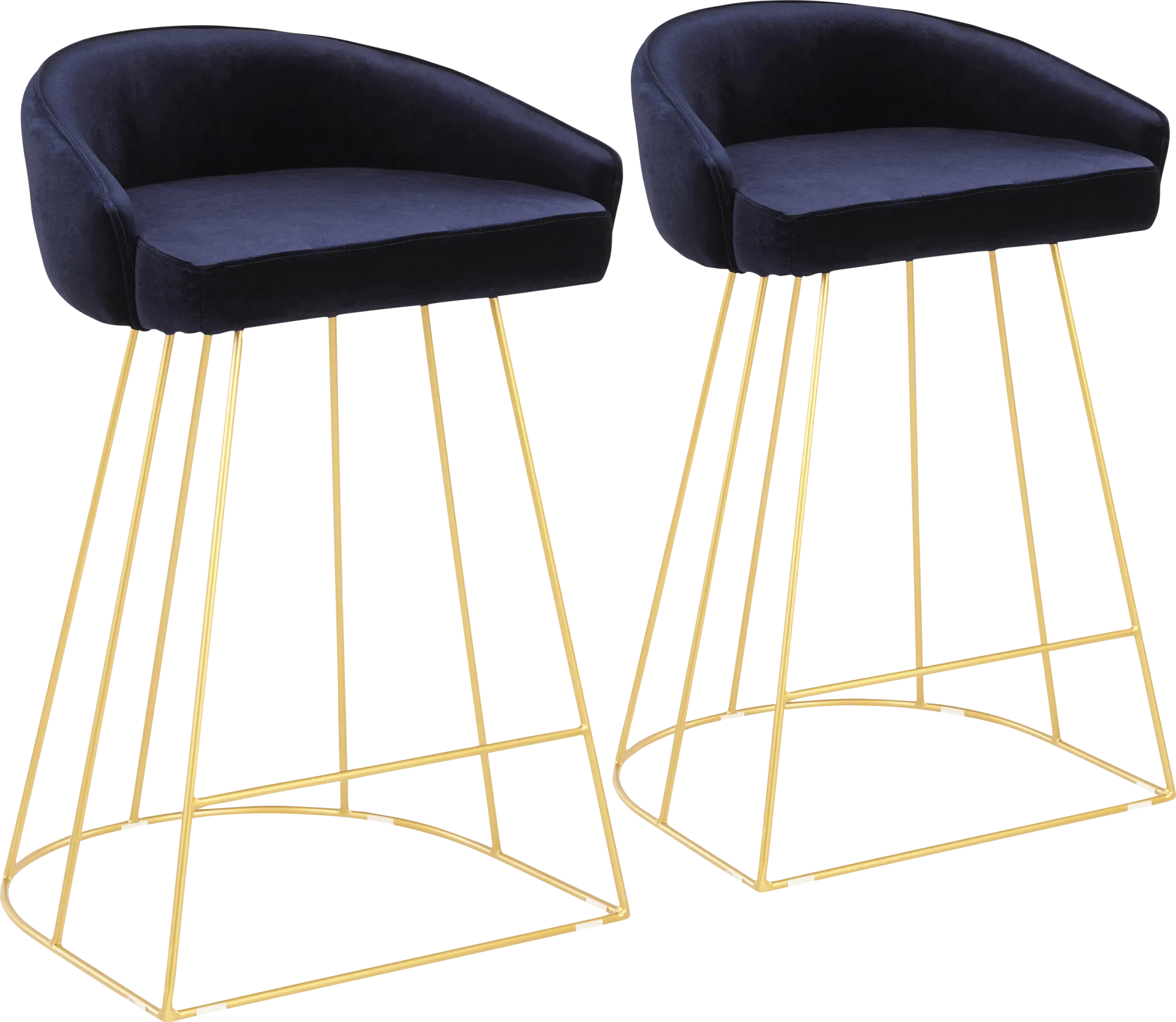 Filia Blue Counter Height Stool, Set of 2 - Image 1