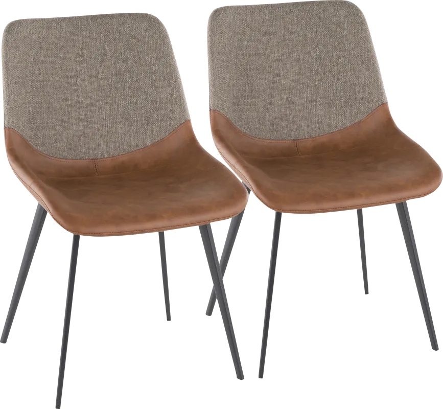 Myerston Brown Dining Chair, Set of 2