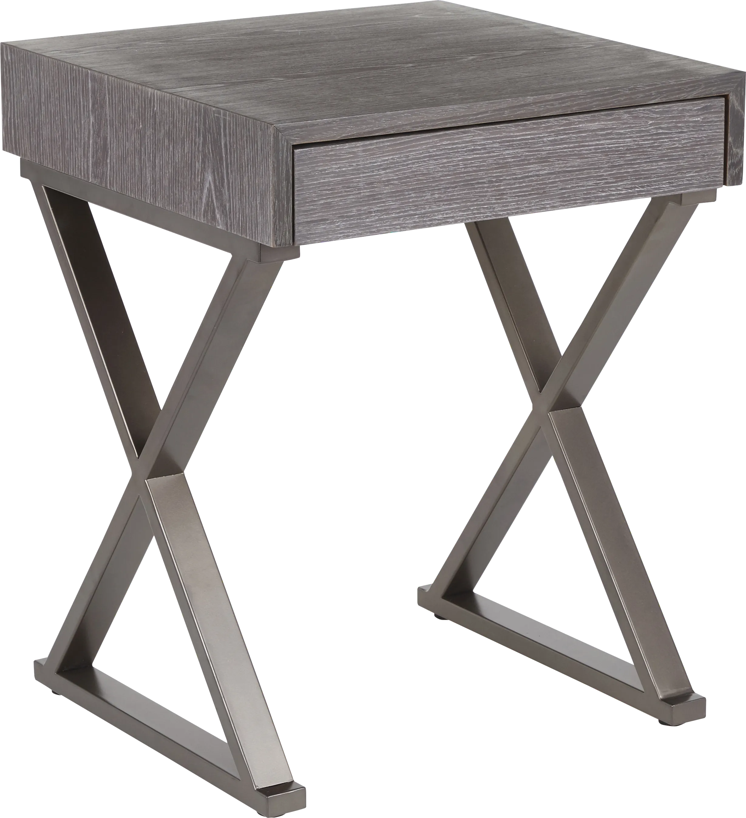 Luster Gray End Table - Image 1