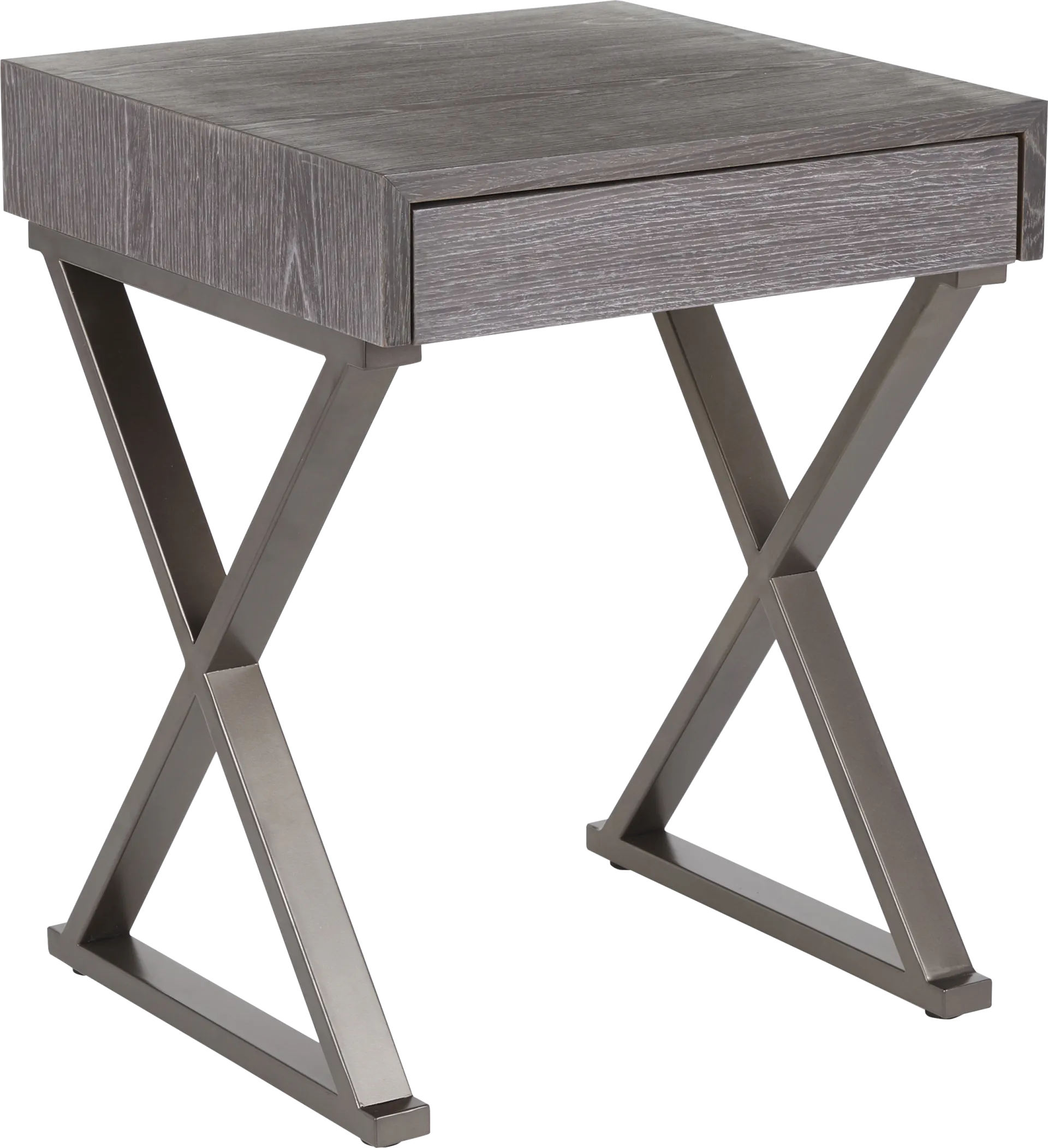 Luster Gray End Table - Image 1