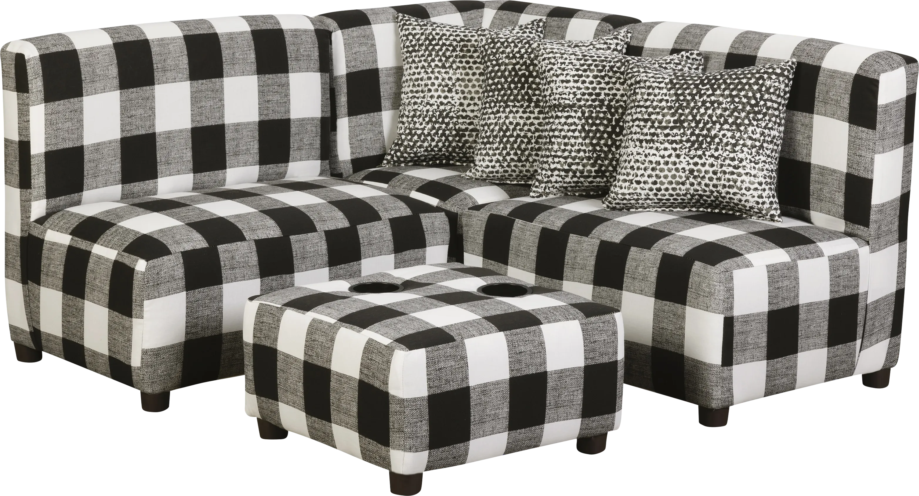 Niko Black Toddler Sectional - Image 1