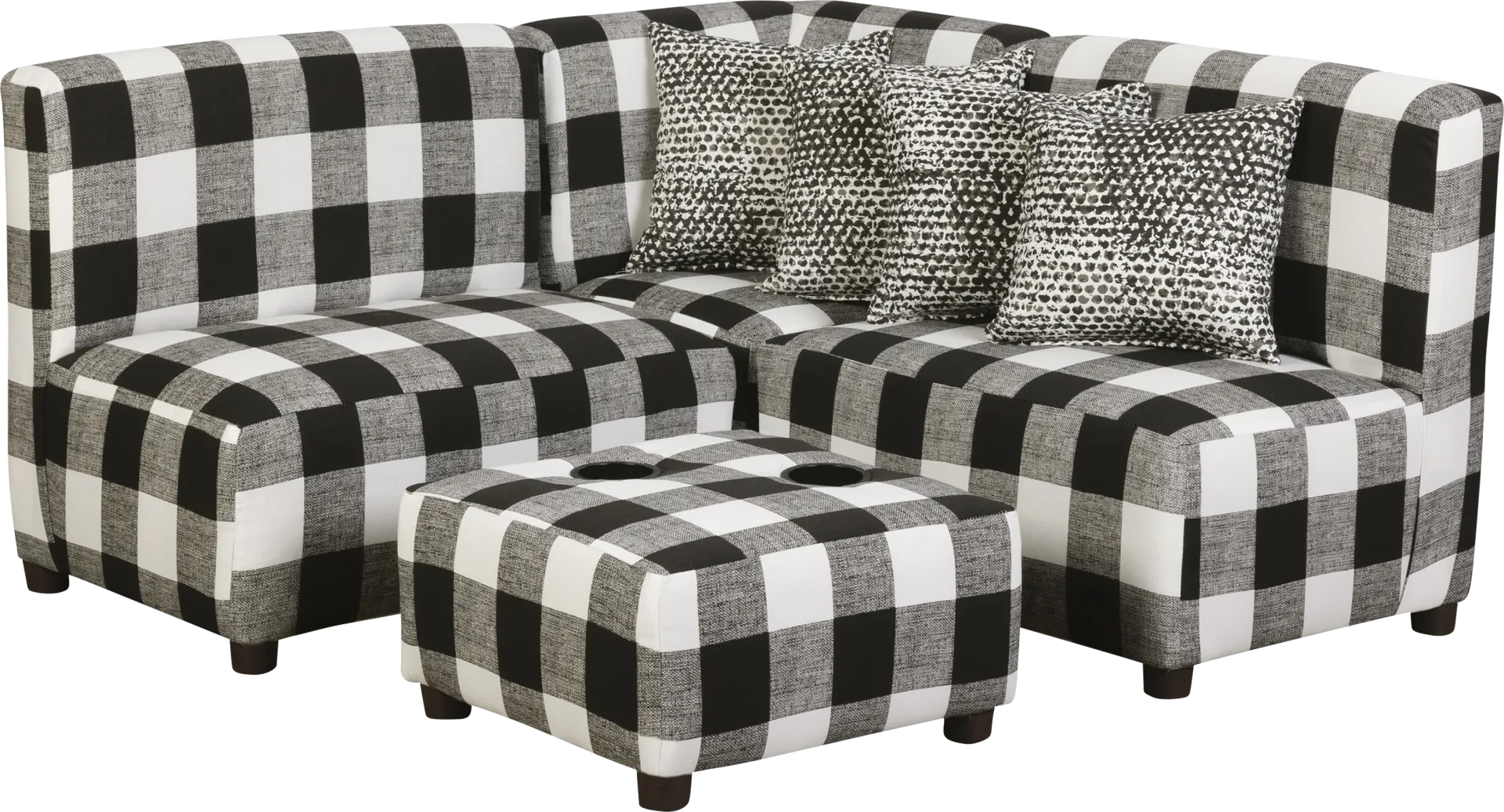 Niko Black Toddler Sectional - Image 1