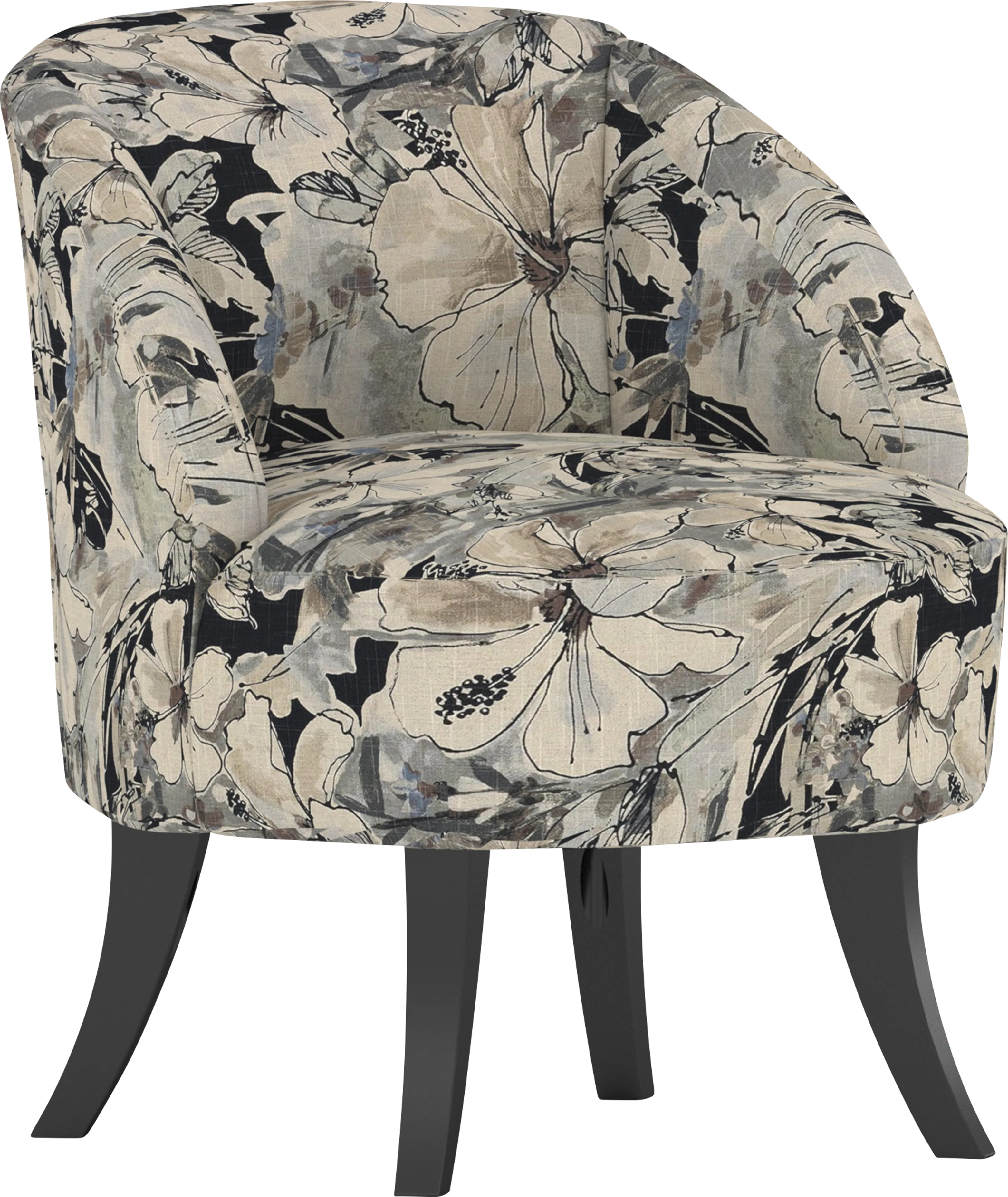 Emmorton Charcoal Accent Swivel Chair - Image 1