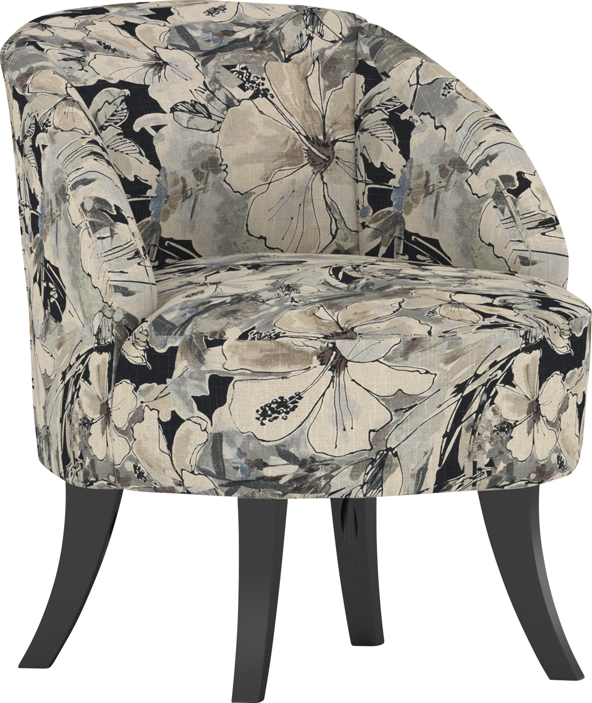 Emmorton Charcoal Accent Swivel Chair - Image 1