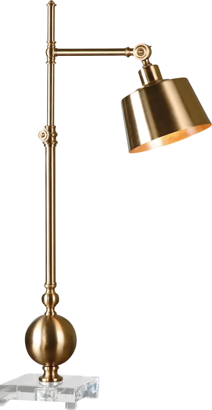 Woodview Street Brass Lamp