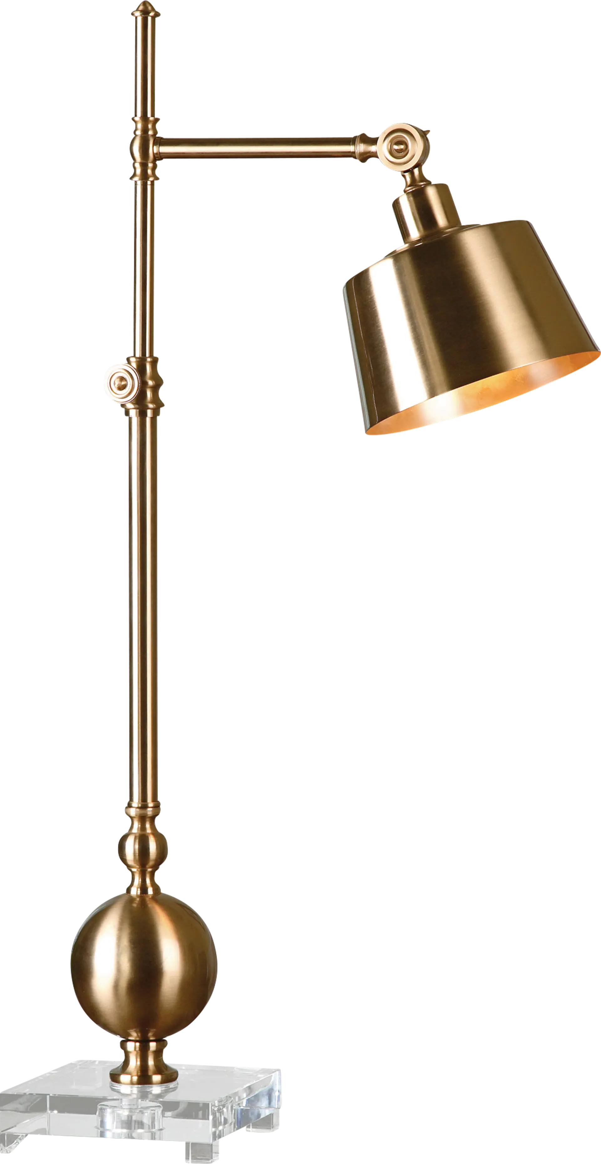 Woodview Street Brass Lamp
