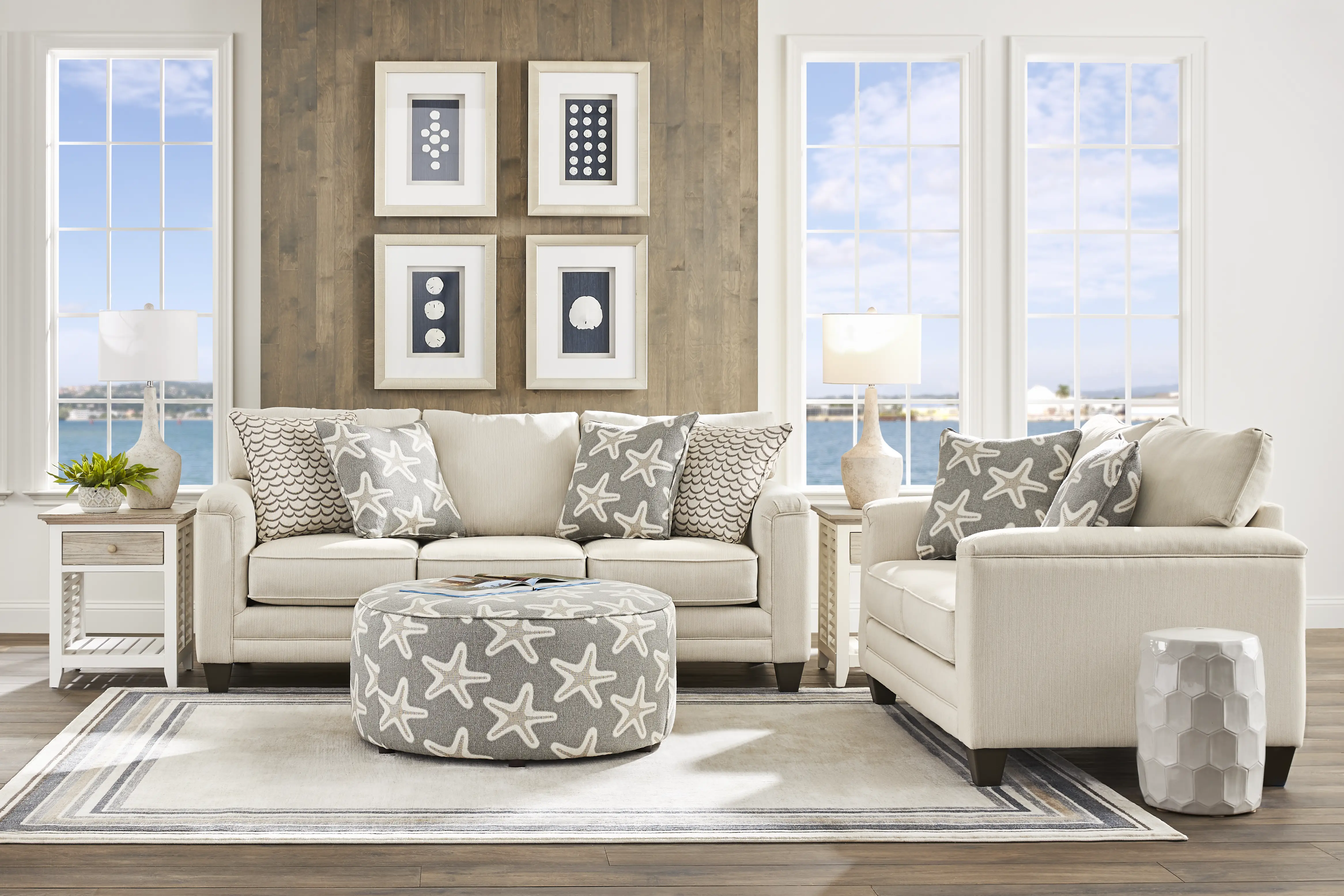 Brightwater Beige 3 Pc Living Room - Thumbnail - Image 1