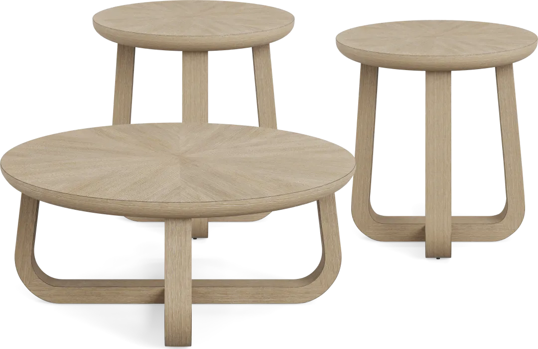Canyon Sandstone 3 Pc Occasional Table Set
