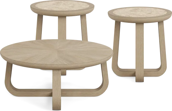 Canyon Sandstone 3 Pc Occasional Table Set